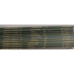 Hérladique et généalogie 12 numéros - du n°190 au n°201 entre 2009...