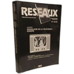 Réseaux sociologie de la télévision: Europe n°44/45 - nov-déc janv-fév