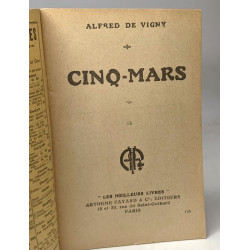 Cinq-Mars - volumes 1 2 et 3 / coll. les meilleurs livres