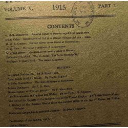 The journal of roman studies - VOLUME V 1915 - Part 2