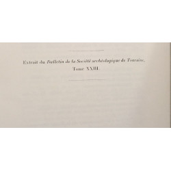 Les anciens bâtiments de l'abbaye de Bourgueil - fac-simile de...