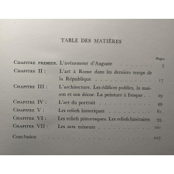 L'art au siècle d'Auguste
