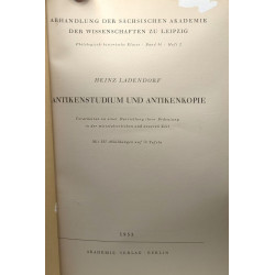 Antikenstudium und antikenkopie / Abhandlung der sächsischen...
