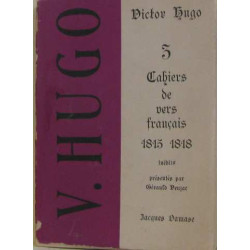 3 cahiers de vers français