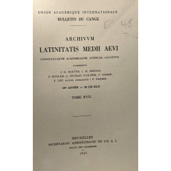 Archivum latinitatis medii aevi - consociatarum academiarum...