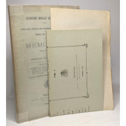 Mémoires - deuxième série TOME V - fascicule II (dernier):...