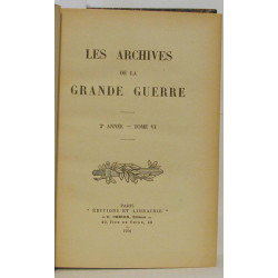 Les Archives de la Grande Guerre - 2ème année Tome 6