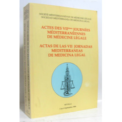 Actes des VIIemes journées méditerranéennes de médecine légale...