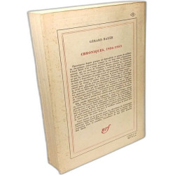 Chroniques 1934-1953