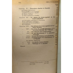 Néo-Finalisme / bibliothèque de philosophie contemporaine