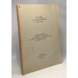 To ethos und verwandte Begriffe in den Papyri....