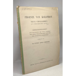 Phoinix von Kolophon neue choliamben aus griechischen papyri -...