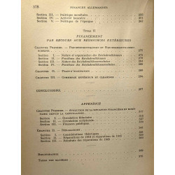L'Allemagne TOME II - les finances de 1939 à 1945