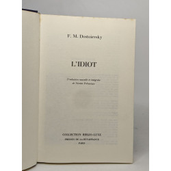Lot de 3 ouvrages de " Dostoïevsky" L'idiot / crime et châtiment /...