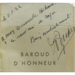 Baroud d'honneur (avec hommage de l'auteur)