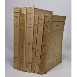 Lot de 6 ouvrages d'André Gide: Paludes / Corydon / Le prométhée...