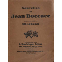 Nouvelles de Jean Boccace. Traduction libre par Mirabeau. edition...