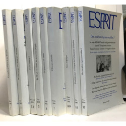 Esprit - année 2005 - n°1 à 11 : anthropologue à la Mecque Irak...