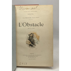 L'obstacle - théâtre - collection Guillaume