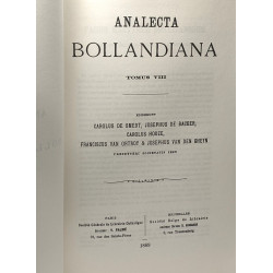 Analecta Bollandiana TOMUS VIII - Carolus de Smedt - ediderunt...