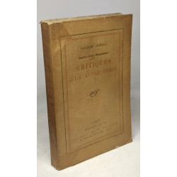Etudes d'art dramatique: critiques d'un autre temps
