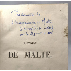 Histoire de Malte - TOME PREMIER et SECOND compilés en un volume