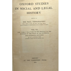 VOL. VIII / XIII. early treatises on the practice of the justices...
