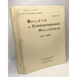 Extrait du Bulletin de Correspondance Hellénique - 11 volumes:...