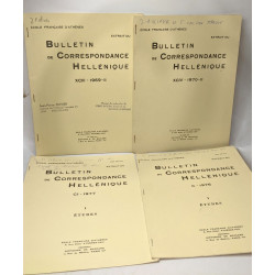 Extrait du Bulletin de Correspondance Hellénique - 11 volumes:...