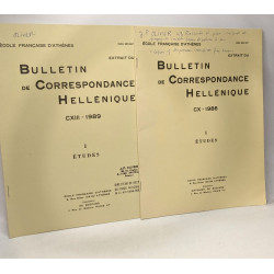 Extrait du Bulletin de Correspondance Hellénique - 11 volumes:...