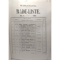 Un voyage à Wildbad-Gastein en 1861 Journal du Duc de Brabant