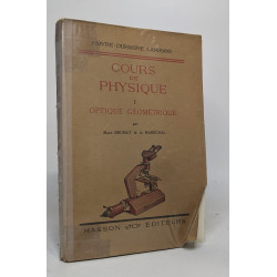 Cours de physique I - optique géométrique