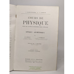 Cours de physique I - optique géométrique