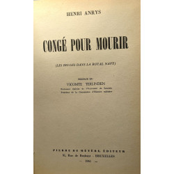 Congé Pour Mourir - Les Belges Dans La Guerre Navale