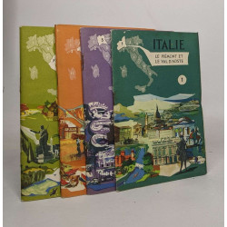 Lot de 4 guide tourisques Italie: n°1 le piémont et le val d'aoste...