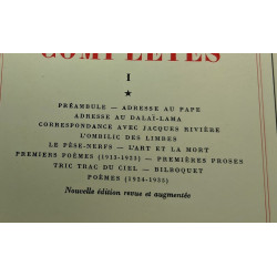 Oeuvres complètes tome 1 livre 1