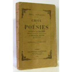 Choix de poésies de Paul Verlaine Préface de François Coppée