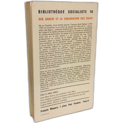 Sur babeuf et la conjuration des egaux