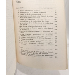 Sur babeuf et la conjuration des egaux