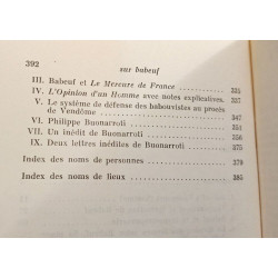 Sur babeuf et la conjuration des egaux