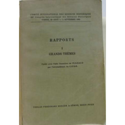 Comité international des sciences historiques rapports I grand thèmes