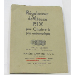 Régulateur de vitesse p.i.v. par chaîne à pas automatique