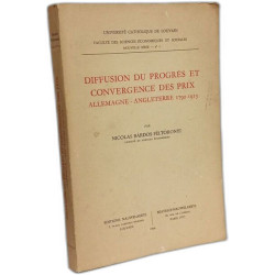 Diffusion du progrès et convergence des prix allemagne-angleterre...