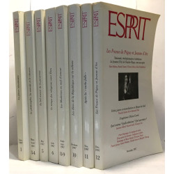 Revue Esprit numéros 1-3/4-5-6-8/9-10-11-12 année 1997 - fièvre...