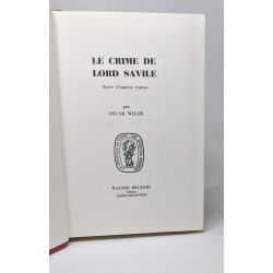 Le crime de Lord Savile suivi d'autres contes