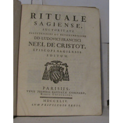 Rituale sagiense auctoritate illustrissimi ac reverendissimi DD....