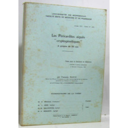 Les Péricardites Aiguës " Cryptogénétiques" À Propos De 50 Cas...