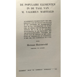 De populaire elementen in de taal van M. Valerius Martialis