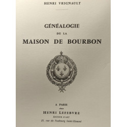 Généalogie de la maison du Bourbon