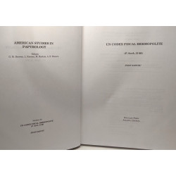 Un codex fiscal hermopolite (P. Sorb. II 69) - American studies in...